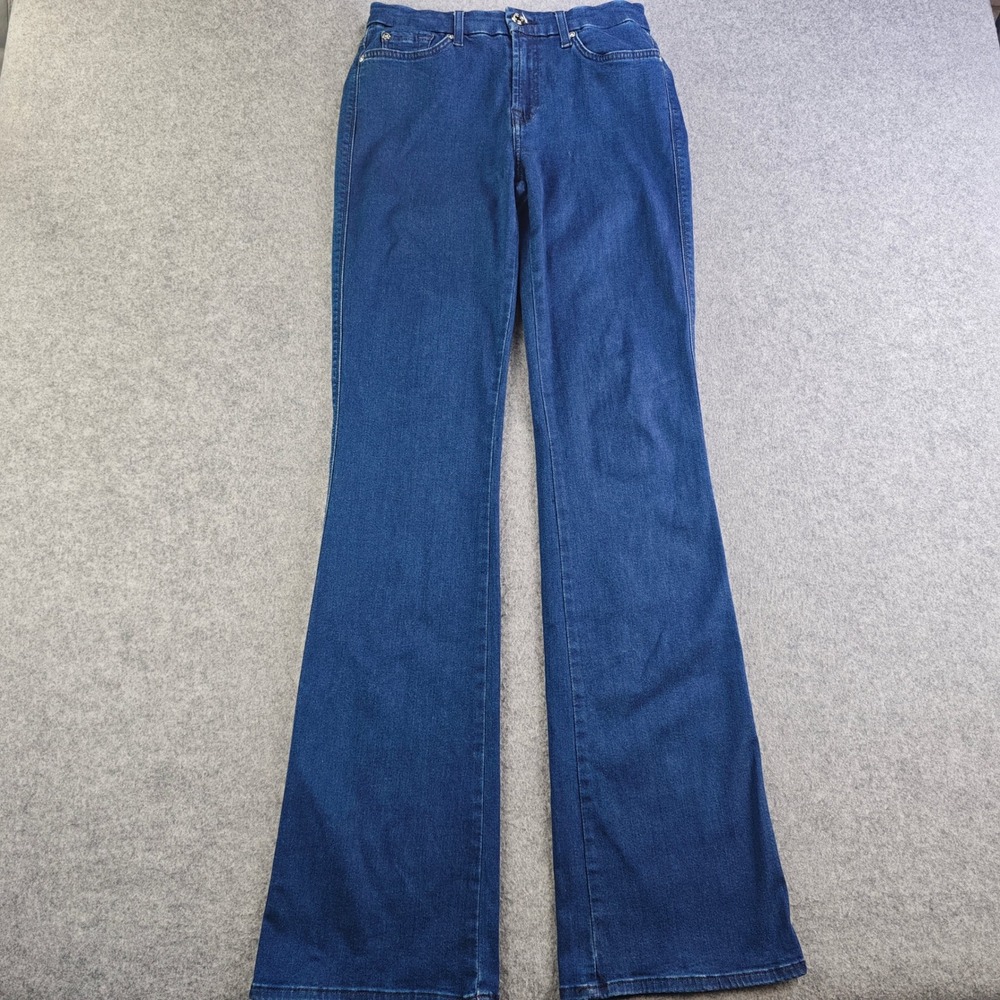 7 For All Mankind Kimmie Bootcut Jeans Womens 27x34 Blue Dark Wash Mid Rise